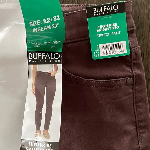 Buffalo David Bitton Hanna High-Rise Skinny Leg Stretch Pants - Picture 6 of 12